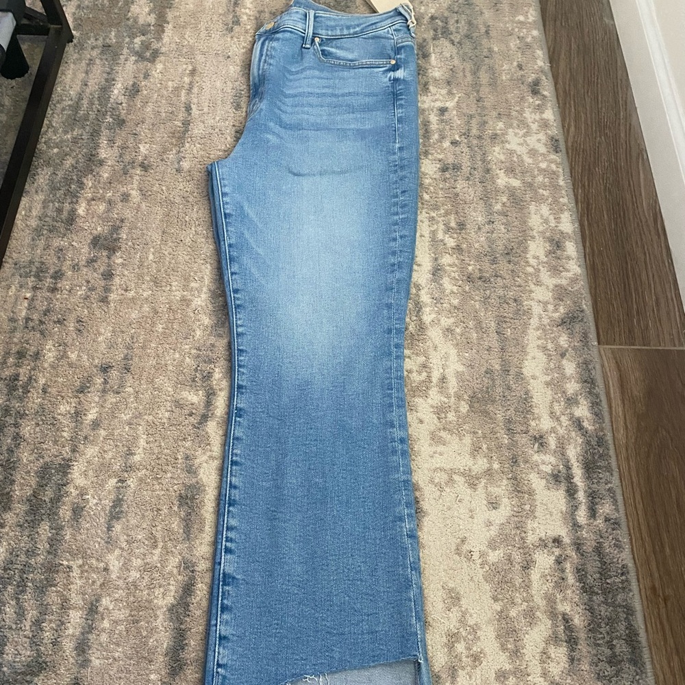 NWT MOTHER The Insider Crop Step Fray Women's Denim Jeans